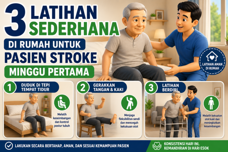 3 Latihan Sederhana di Rumah untuk Pasien Stroke Minggu Pertama