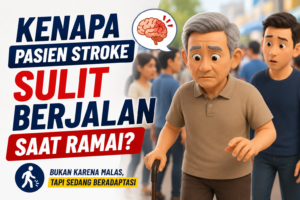 Kenapa Pasien Stroke Sulit Berjalan Saat Ramai?