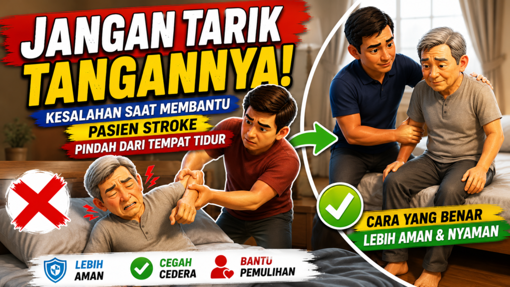 Kesalahan Saat Membantu Pasien Stroke Pindah dari Tempat Tidur
