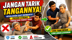 Kesalahan Saat Membantu Pasien Stroke Pindah dari Tempat Tidur